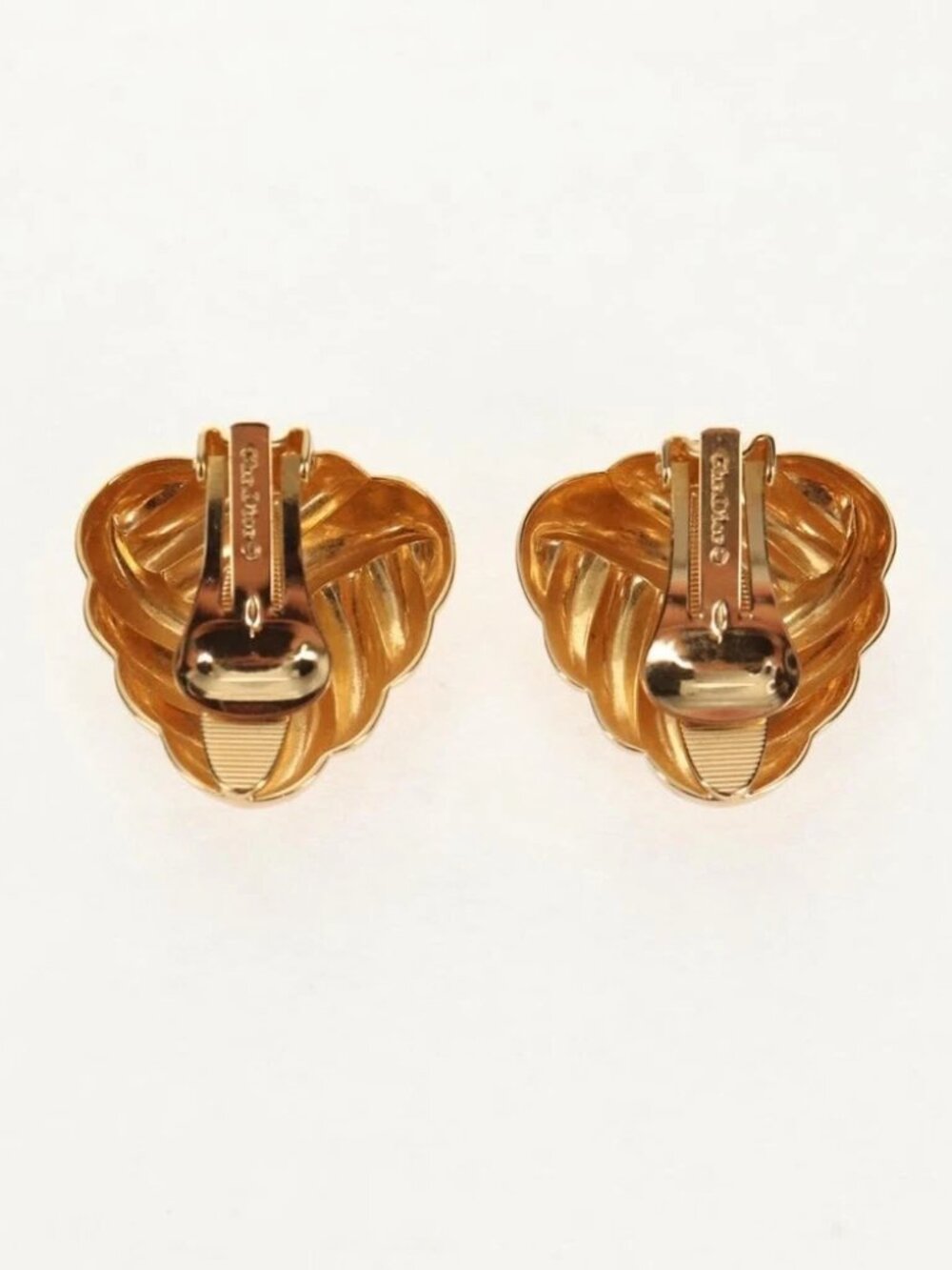 Christian Dior Earring metal 4 Set Gold Auth 155760 - Picture 3 of 14